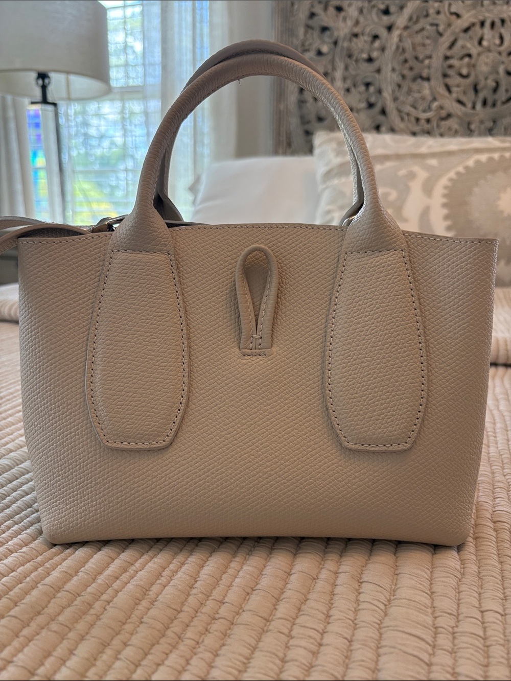 Longchamp Top-Handle Tote - Beige
